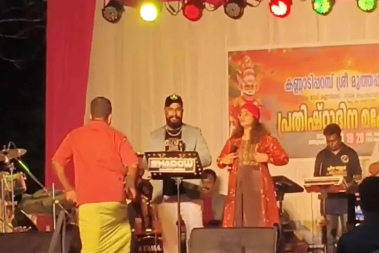  DYFI activists protest RSS song at temple festival in Kerala’s Kannur