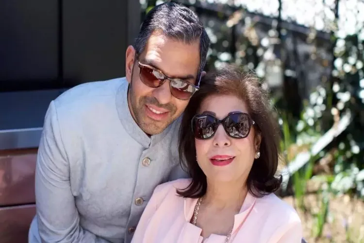 Rani Kapur with son late industrialist Sunjay Kapur