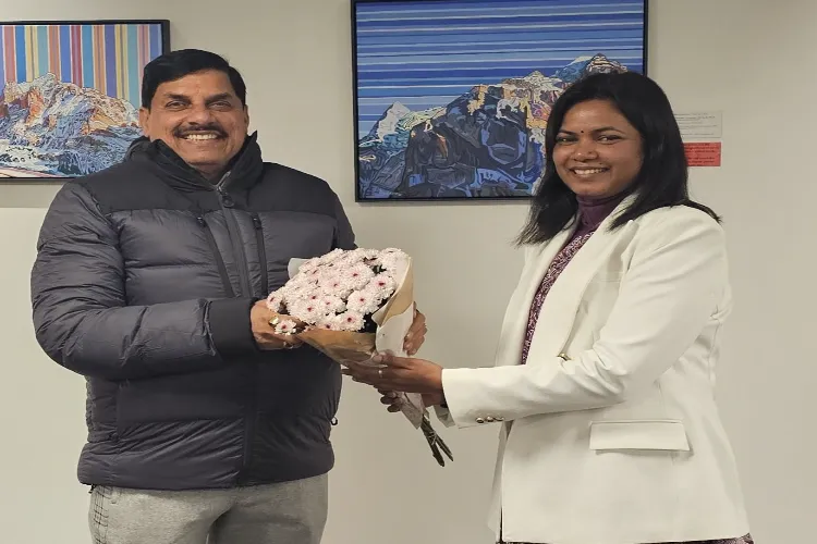 Veena Tirkey heartily welcomed Chief Minister of Madhya Pradesh at Zurich Airport as he arrived to attend the World Economic Forum (WEF) Annual Meeting 2026 in Davos
