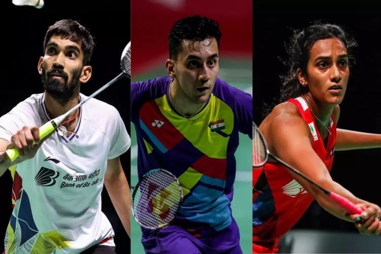 India’s leading shuttlers Lakshya Sen, Kidambi Srikanth and two-time Olympic medallist PV Sindhu 