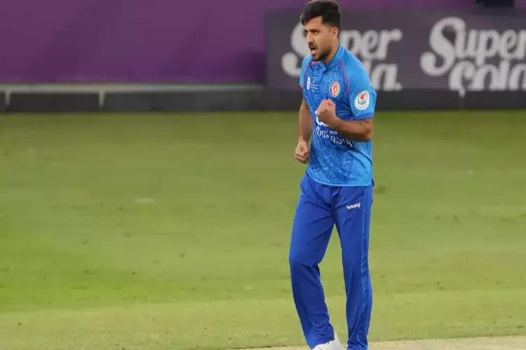 Mujeeb Ur Rahman sliced through the West Indies batting line-up with a four-wicket haul, which included a hat-trick spread across two spells