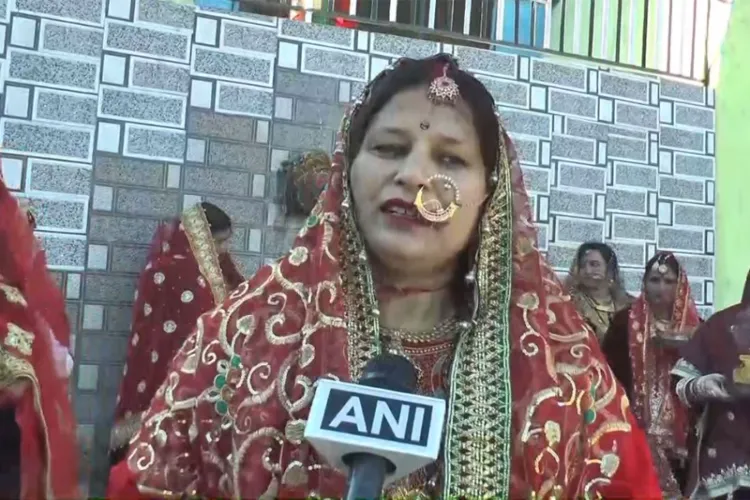 A women celebrating Kanchoth festival