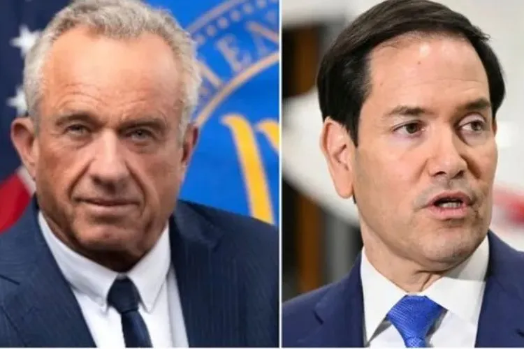  US Secretary of State Marco Rubio and Health Secretary Robert F. Kennedy Jr 