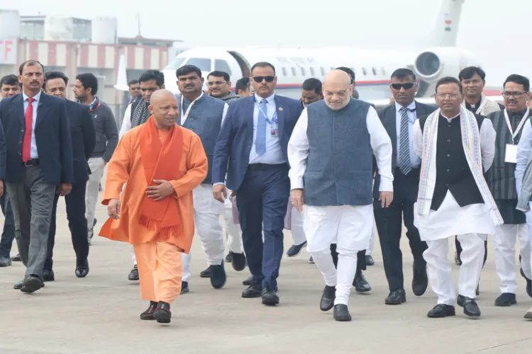 Union Home Minister Amit Shah and Uttar Pradesh Chief Minister Yogi Adityanath