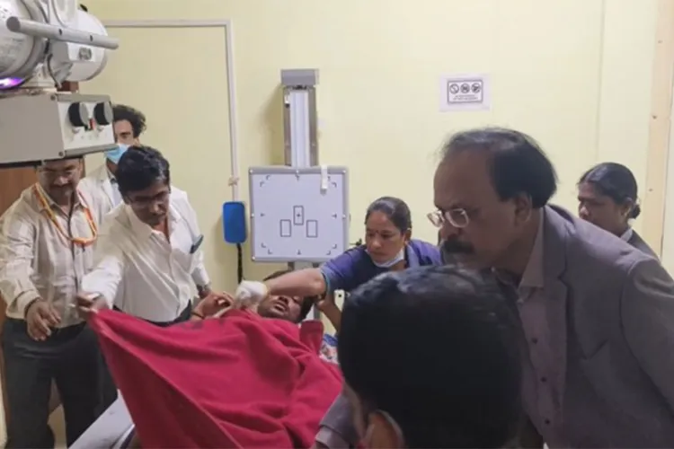 VIsuals from the hospital where the injured are admitted