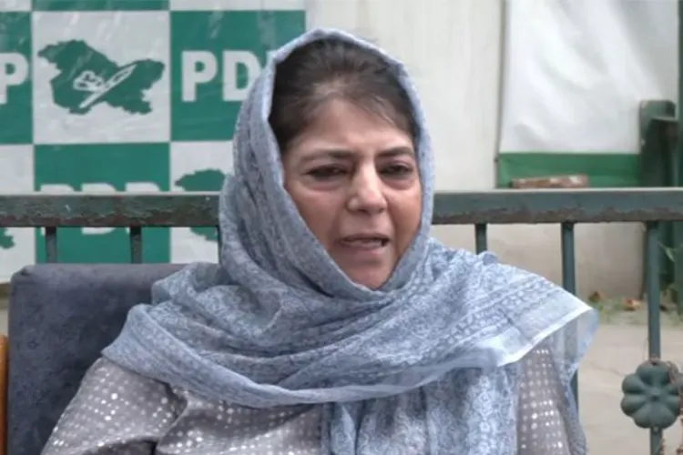 Peoples Democratic Party (PDP) chief Mehbooba Mufti 