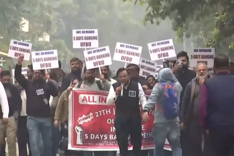 Bank unions on one-day strike in Delhi