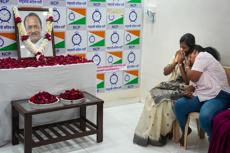 Maharashtra Deputy Chief Minister Ajit Pawar's family mourns at his death