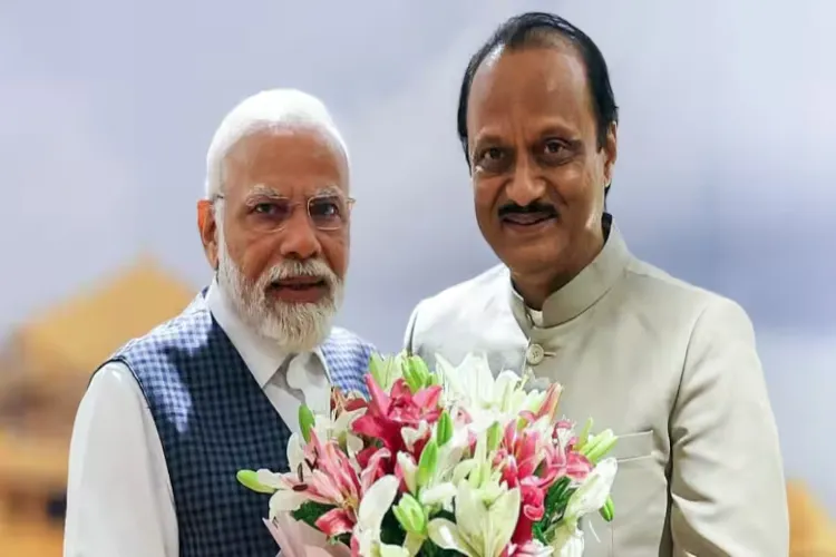 Prime Minister Narendra Modi with Maharashtra Deputy Chief Minister Ajit Pawar