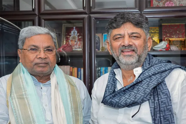 Karnataka Chief Minister Siddaramaiah, Deputy Chief Minister D Shivakumar