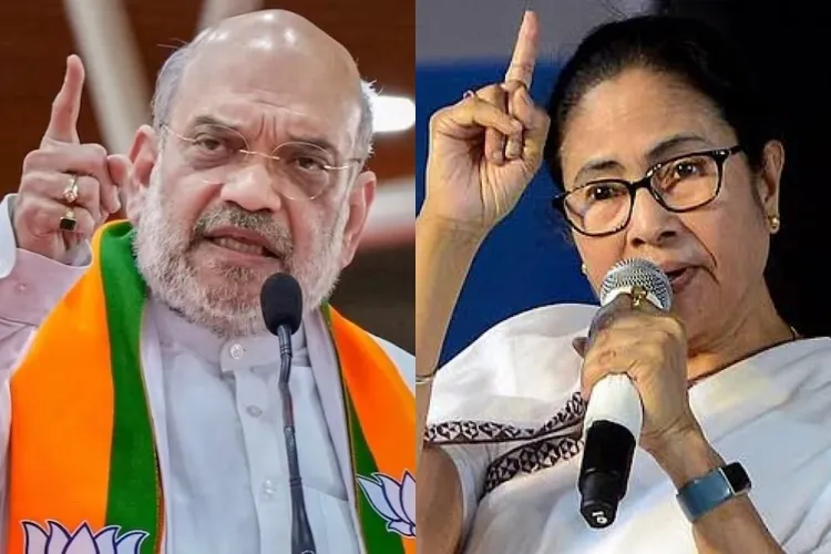 Union Home Minister Amit Shah and West Bengal Chief Minister Mamata Banerjee