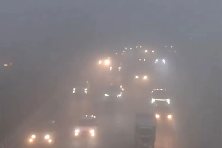 Thick fog envelops Delhi-NCR 
