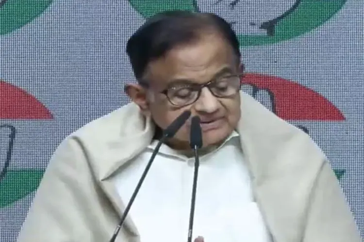 Congress leader and Former Finance Minister P Chidambaram 