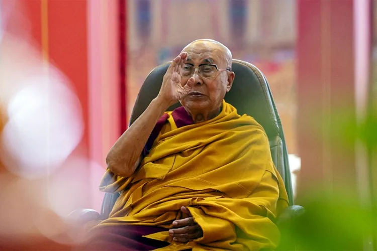 The Tibetan spiritual leader, Dalai Lama 