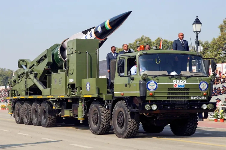 DRDO's Long Range – Anti Ship Missile (LRAShM) during the 77th Republic Day parade
