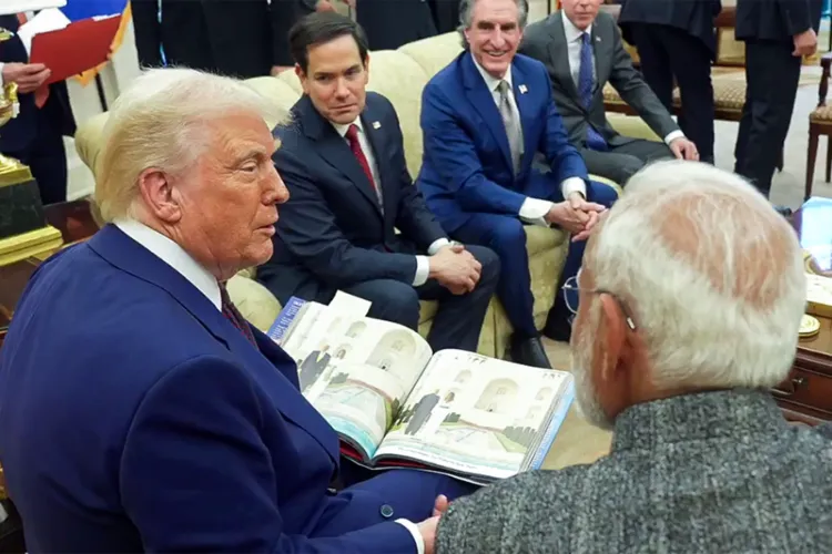 File photo of Prime Minister Narendra Modi and US President Donald Trump