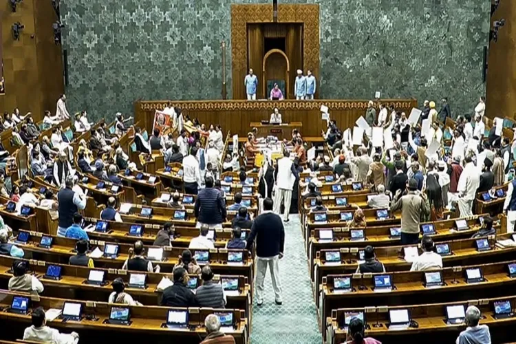 Visual from Lok Sabha