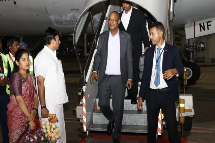 Seychelles President Patrick Herminie