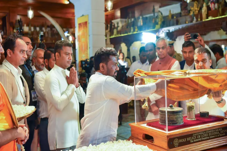 Sri Lankan President Inaugurates Devnimori Buddha Relics Exposition in Colombo