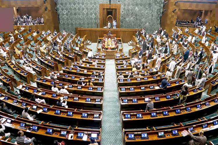 Visual from Lok Sabha