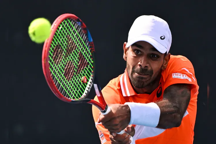 India's top ranked singles player Sumit Nagal 