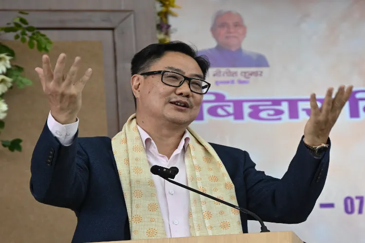 Union Minister for Parliamentary Affairs Kiren Rijiju 