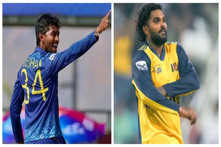 Spin-bowling all-rounder Dushan Hemantha and  Wanindu Hasaranga