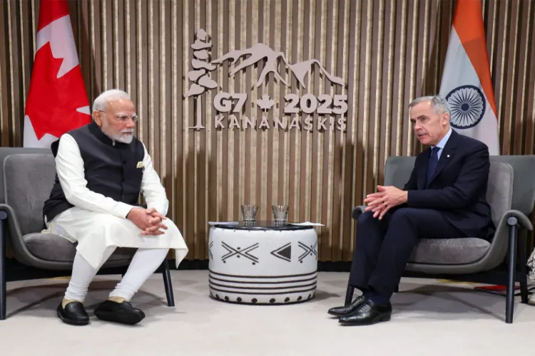 PM Modi with Canadian Prime Minister Mark Carney