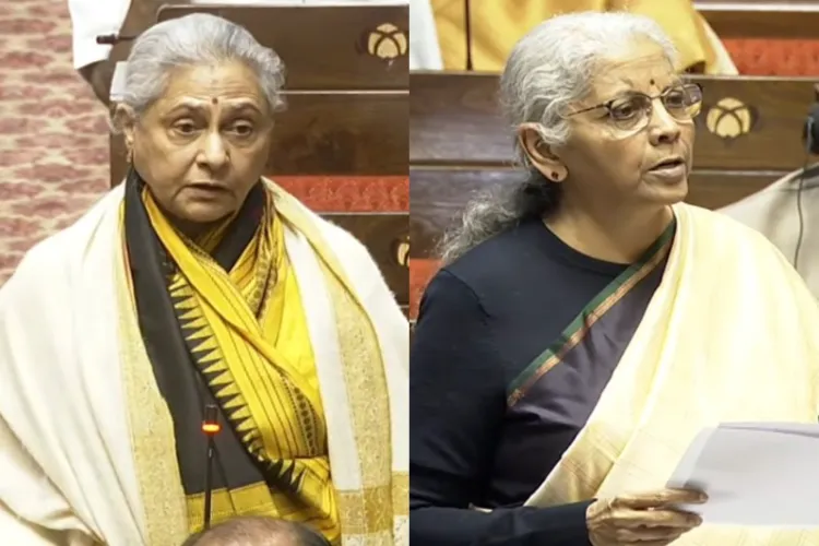 Jaya Bachchan and Finance Minister Nirmala Sitharaman