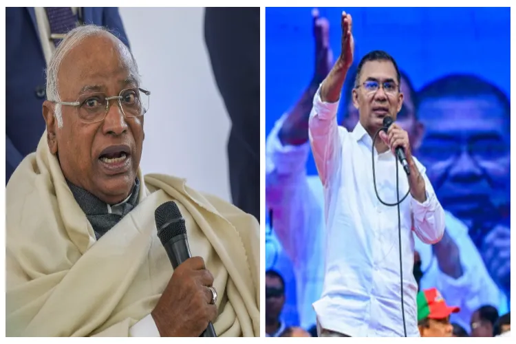 Congress President Mallikarjun Kharge and BNP Chief Tarique Rehman