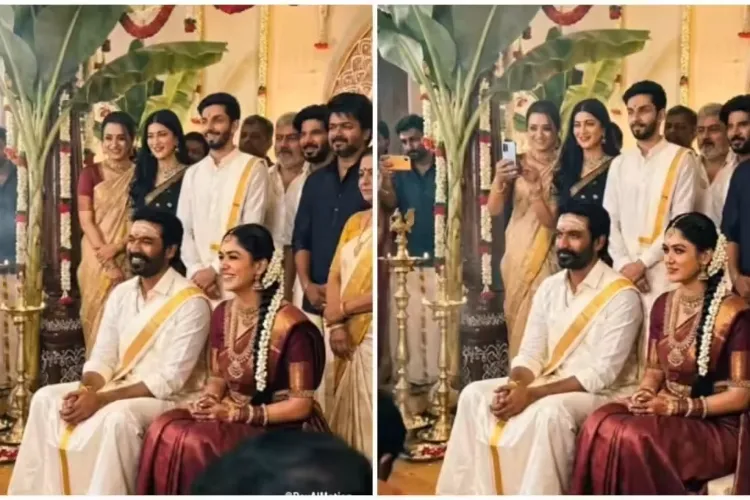 Actors Mrunal Thakur and Dhanush