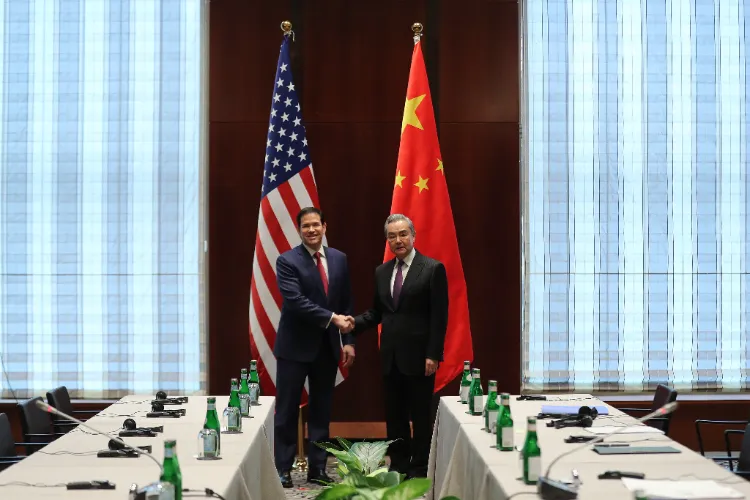 US Secy of State Marco Rubio meets Chinese FM Wang Yi
