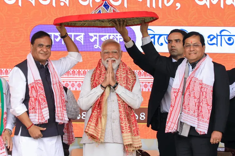 PM Modi unveils bridge, IIM, data centre in Assam
