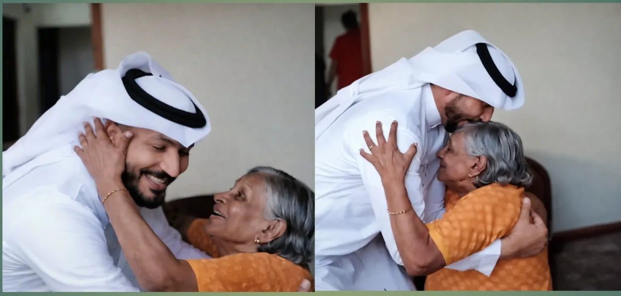 Saudi young man meeting his Hindu mother (Social Media)