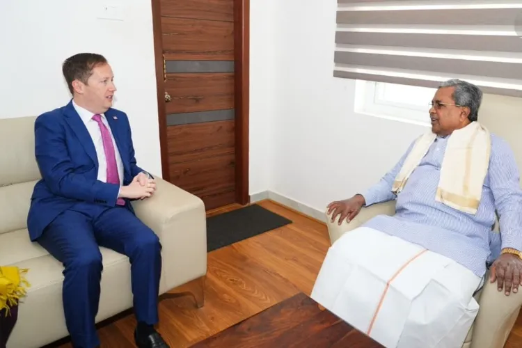 US Ambassador to India Sergio Gor with Karnataka Chief Minister Siddaramaiah 