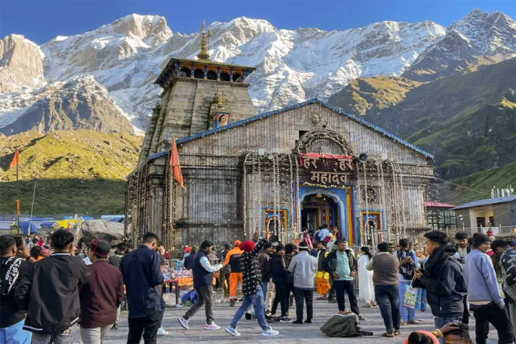 Visual of Kedarnath Temple
