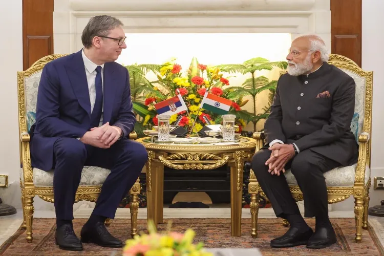 PM Modi meets Serbian President Vucic at AI summit