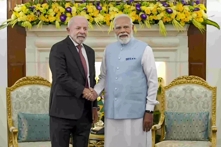 Prime Minister Narendra Modi held wide-ranging talks with Brazilian President Luiz Inacio Lula Da Silva