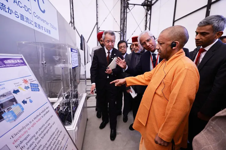 UP CM Yogi Adityanath visited the Yamanashi Hydrogen Facility in Yamanashi Prefecture, Japan 
