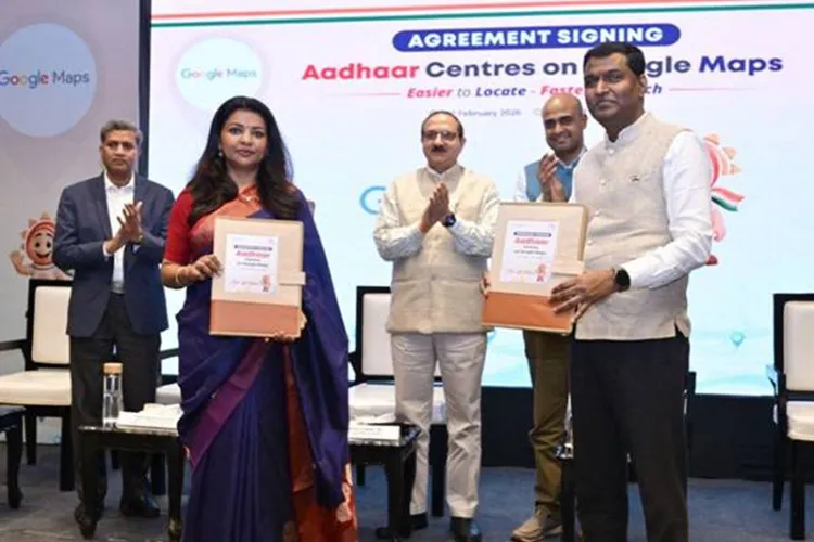 UIDAI and Google joined hands to enable the display of authourised Aadhaar centres on Google Maps.