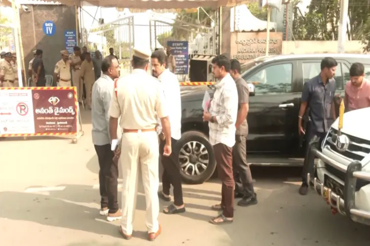 Legislators outside the AP Assembly