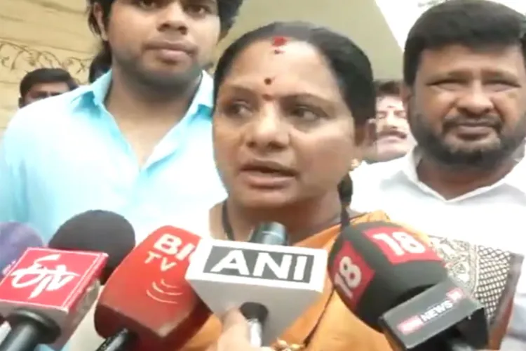 Telangana Jagruthi president K Kavitha
