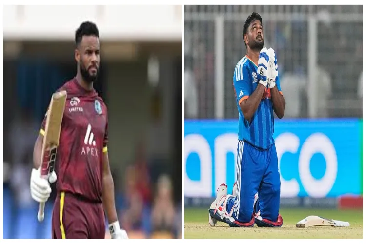 West Indies captain Shai Hope lauded India's Sanju Samson after his match-winning innings 