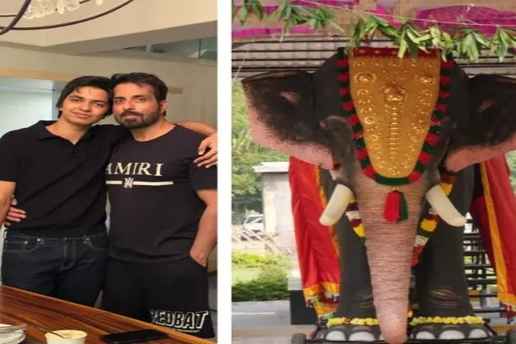 Sonu Sood and his son Ayaan Sood