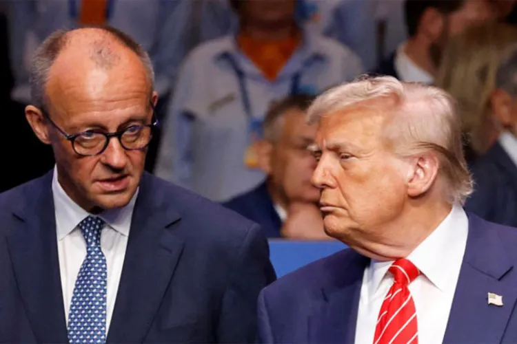 President Trump with German Chancellor Friedrich Merz