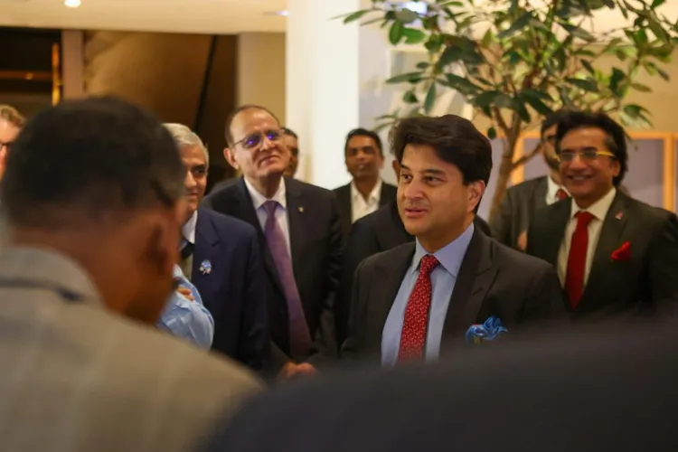 Union Minister for Communications, Jyotiraditya M. Scindia  at the Mobile World Congress (MWC) 2026 in Barcelona, Spain