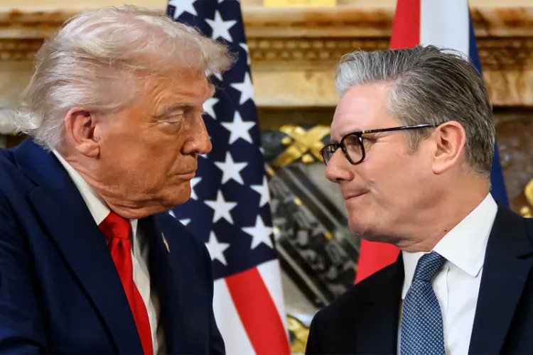 US President Donald Trump and UK PM Keir Starmer
