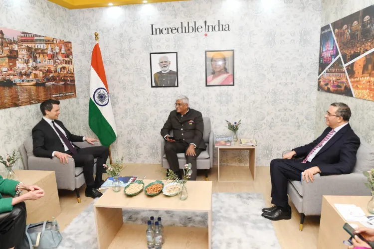 Union Tourism Minister Gajendra Singh Shekhawat with Dr. Christoph Ploß, Federal Government Commissioner for Tourism, Germany, on the sidelines of the Tourism Minister’s Conclave at ITB Berlin
