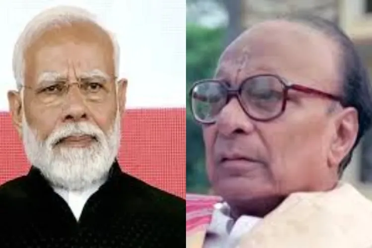 Prime Minister Narendra Modi and former Odisha Chief Minister Biju Patnaik