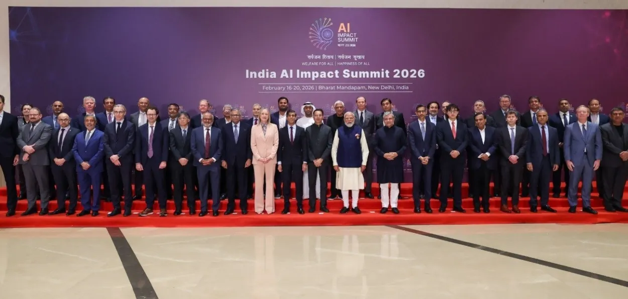 Global leaders at the AI Impact Summit in Delhi